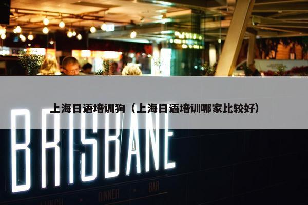 上海日语培训狗（上海日语培训哪家比较好）