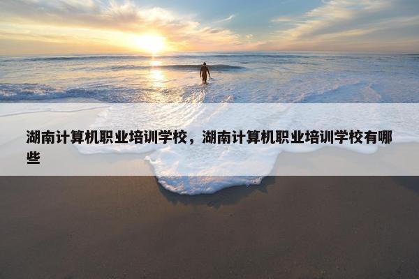 湖南计算机职业培训学校，湖南计算机职业培训学校有哪些