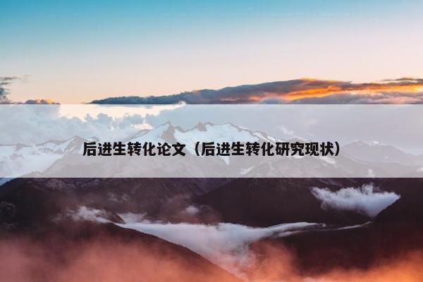 后进生转化论文（后进生转化研究现状）