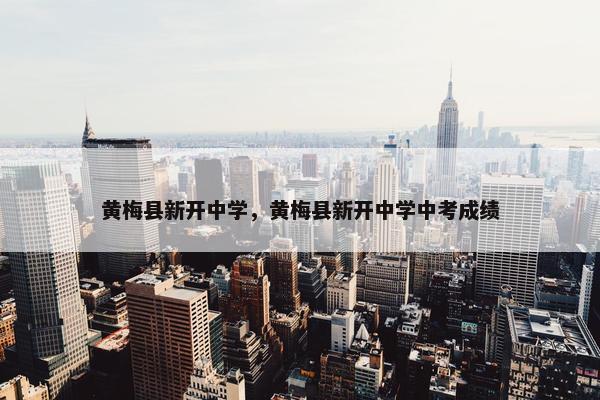 黄梅县新开中学，黄梅县新开中学中考成绩