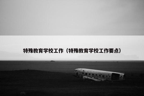 特殊教育学校工作（特殊教育学校工作要点）
