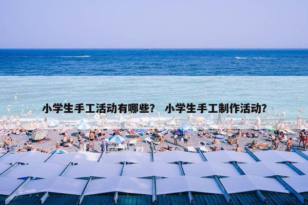 小学生手工活动有哪些？ 小学生手工制作活动？